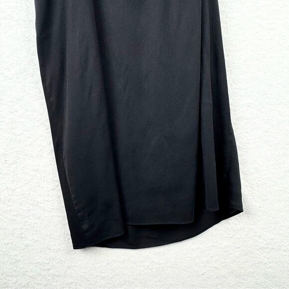 Helmut Lang Womens Black Sleeveless Side Cutout Layered Sheath Dress 0 Cocktail - Picture 6 of 16